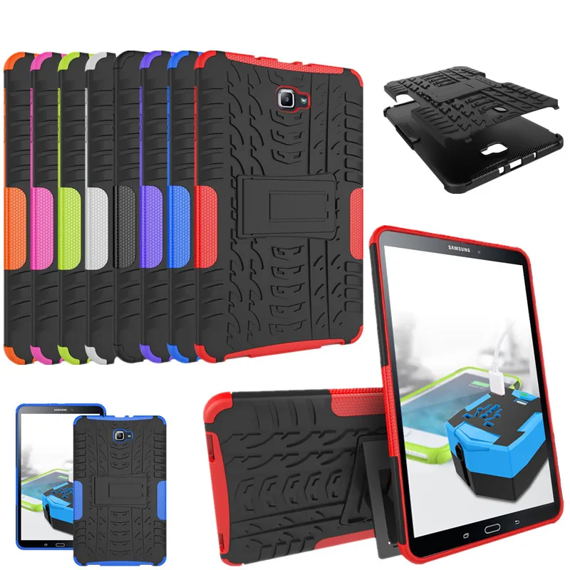 

Heavy Duty Rugged TPU+PC Armor KickStand Cover case For Samsung GALAXY Tab A A6 10.1 T580 T585 T580N SM-T580 SM-T585 Tablet case