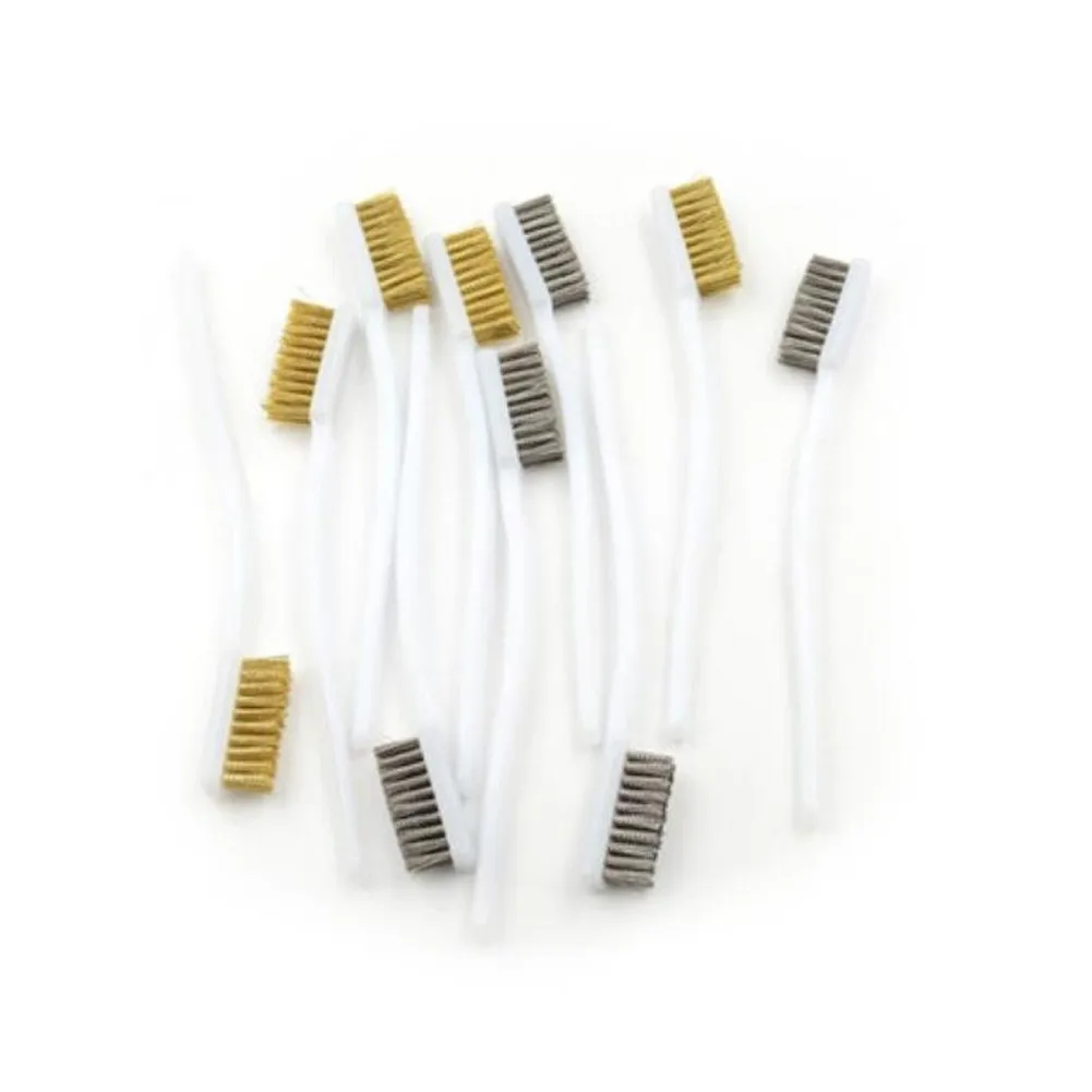 

10PCS Wire Brushes Mini Stainless Steel &Brass DIY Paint Rust Remover Clening Stainless Steel Wire Brush