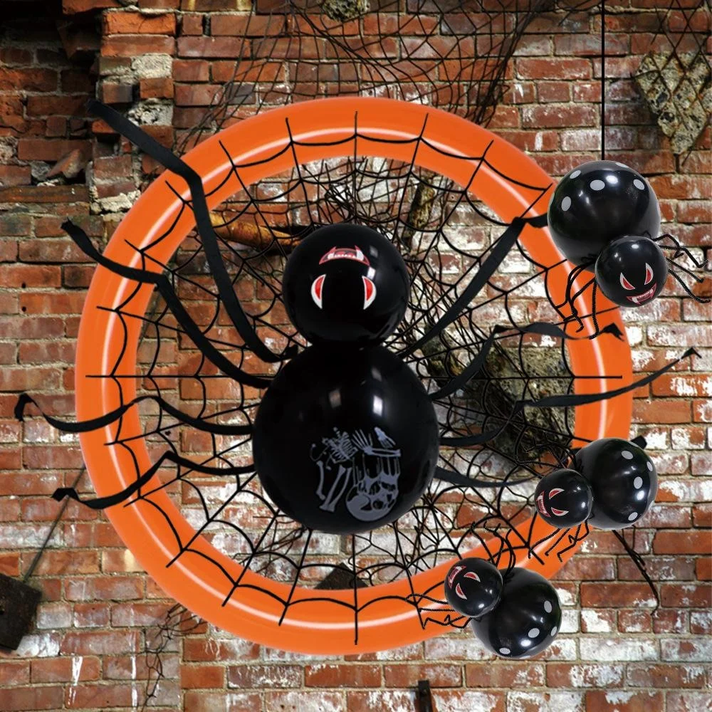 

Super Big Plush Spider Made Of And Black And Multicolour Style Party Or Halloween Decorations 1Pcs Haunted House Bar Decoration