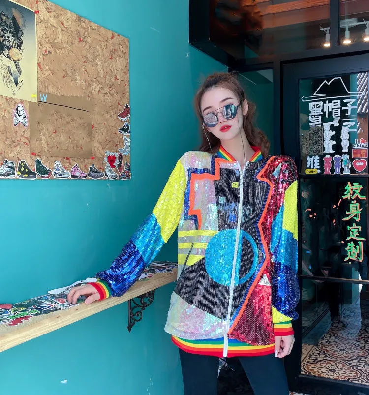 Женское осенне-зимнее Свободное пальто с длинным рукавом и круглым вырезом |