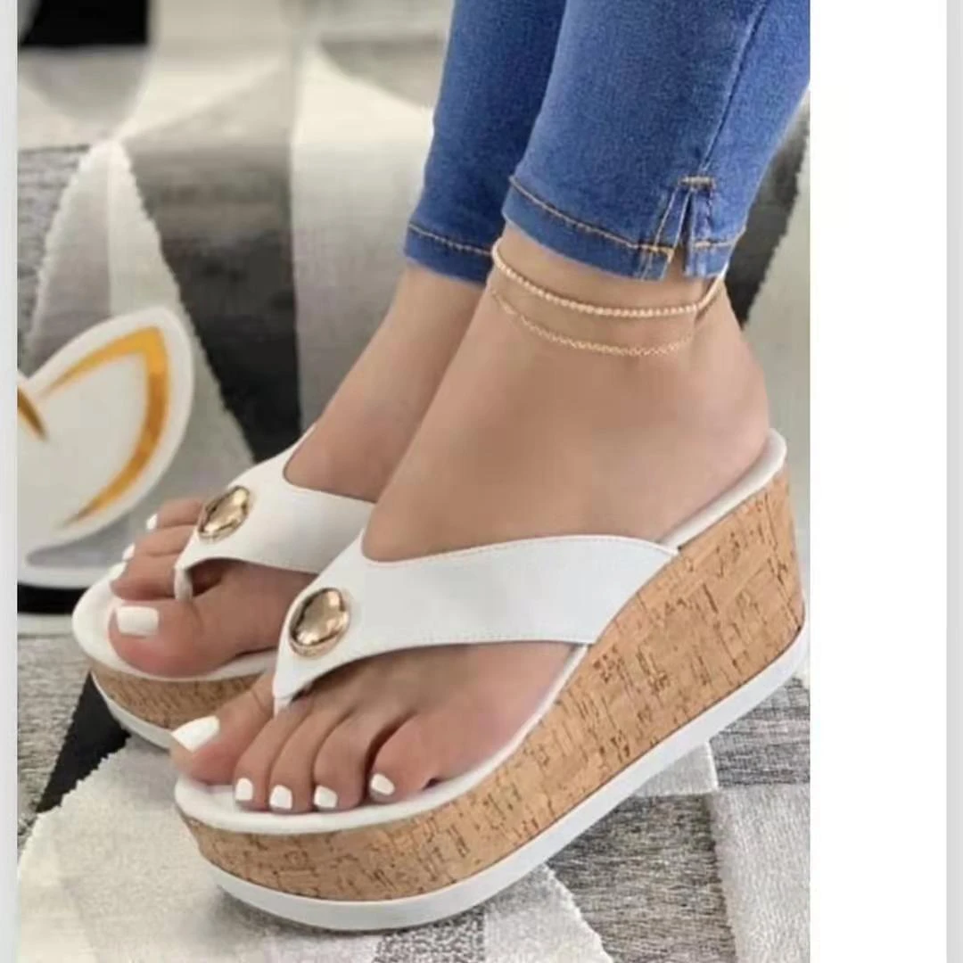 

2021 Summer Women Sandals Top Selling Women Shoes Beach Flip Flop Wedges Slippers Shoes Woman Heels Fashion Sandals