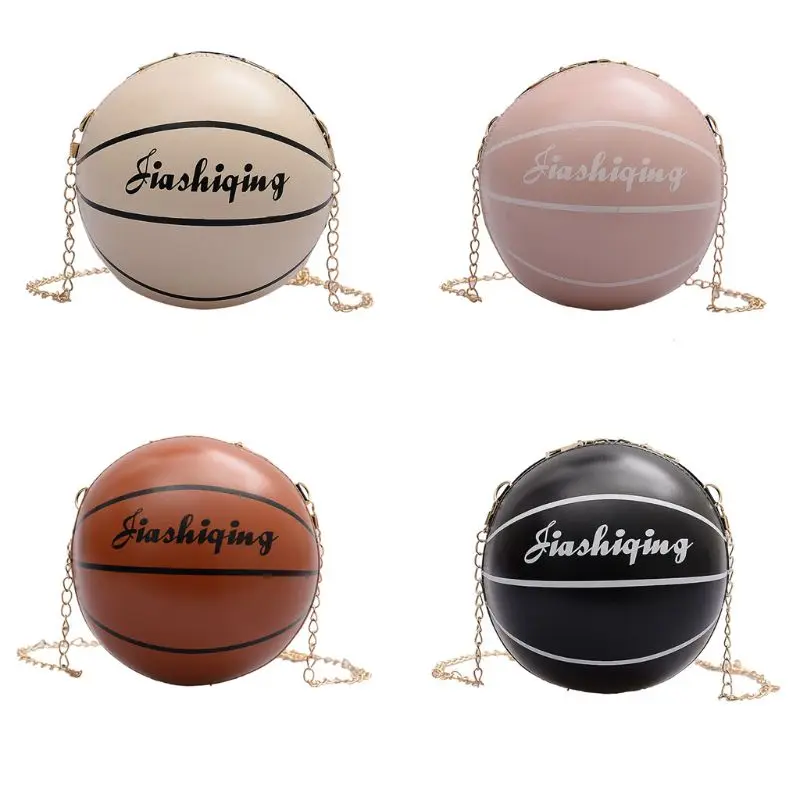 

Women Ladies Fashion Basketball Shaped Crossbody PU Leather Shoulder Bag Tote Purse Messenger Satchel