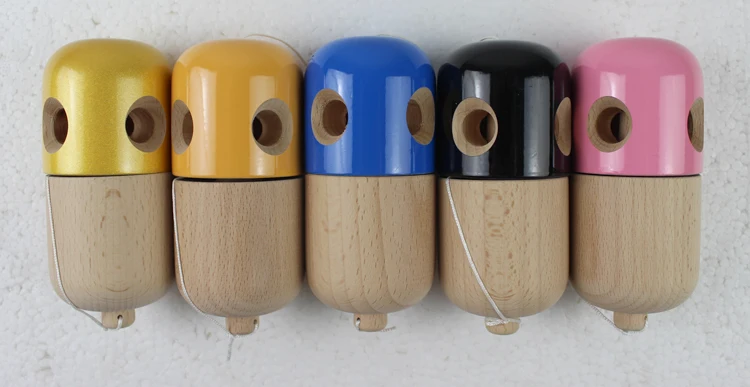 Kendama распродажа буковая таблетка kendama из искусственной кожи с пятью отверстиями