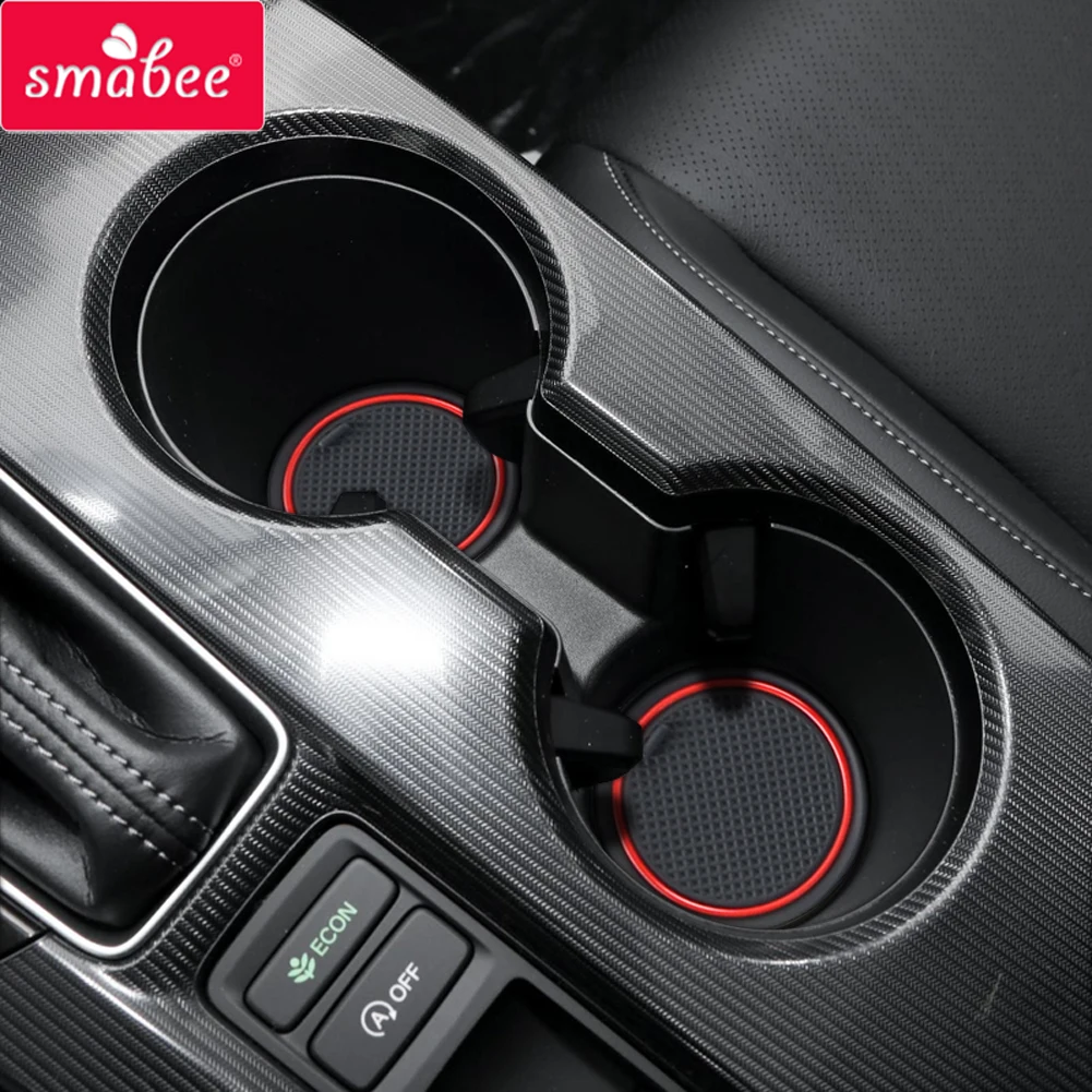 

Smabee Anti-Slip Gate Slot Cup Mat for Honda Civic 2022 11th Accessories Rubber Coaster Non-Slip Pad Car Sticker 15pcs/set