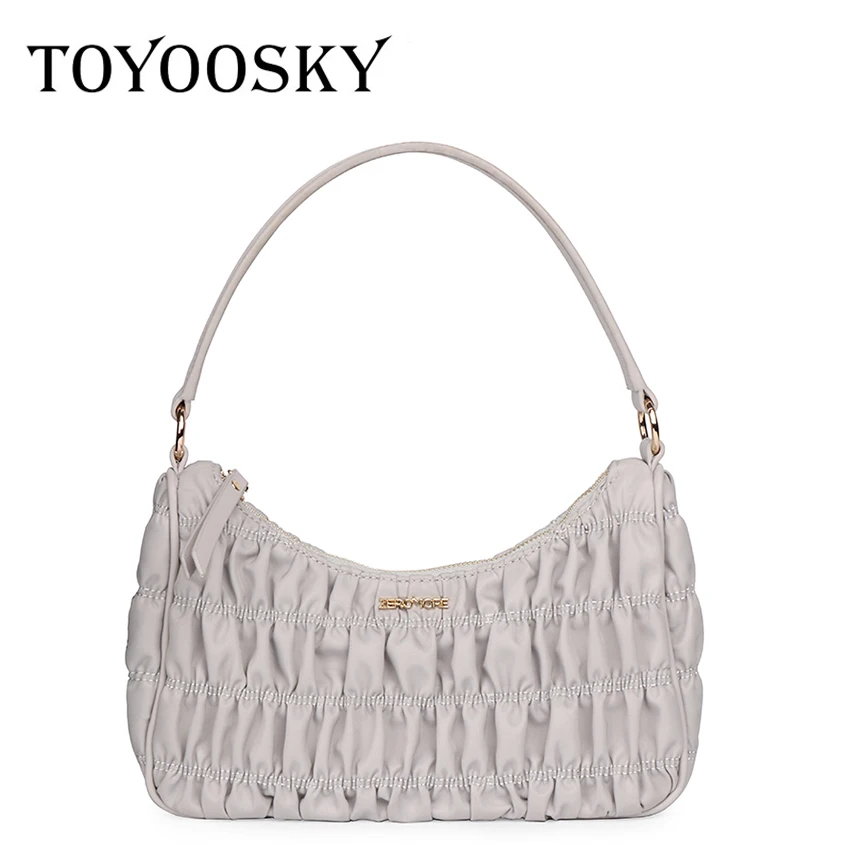 TOYOOSKY брендовые сумки 2020 женская сумка хобо плиссированная на подмышке