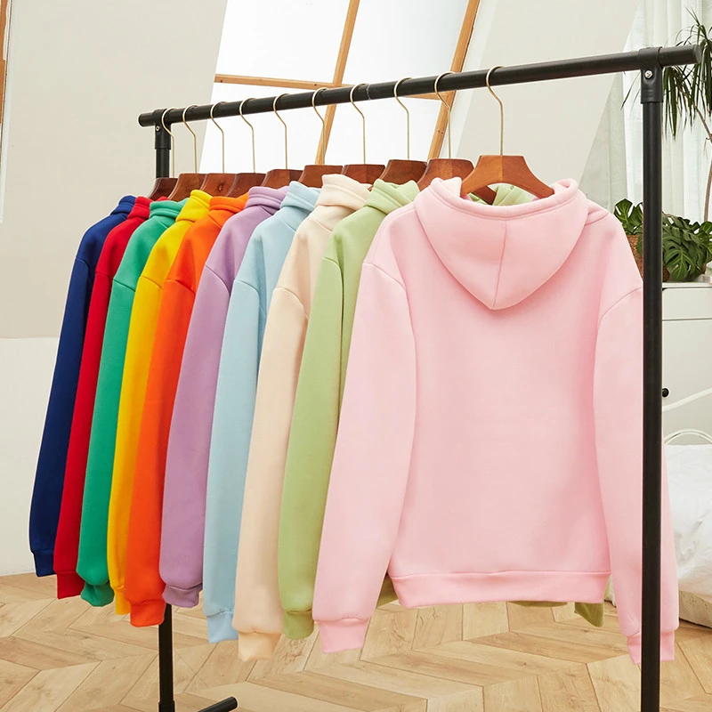 

Thick Warm Fleece Winter Autumn Letter Print Love Angel Hoodies Women Oversize Streetwear Pullovers Cute Kawaii Hooded Female