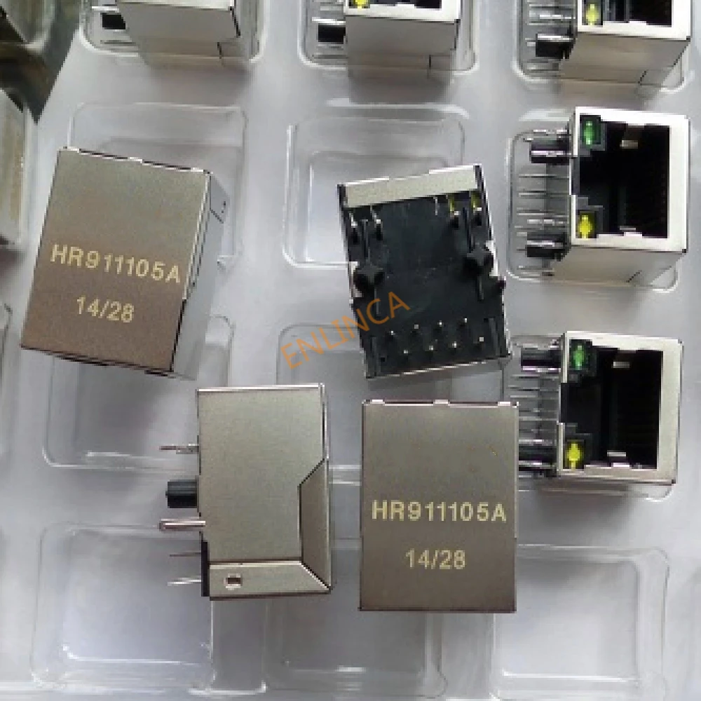 Сетевой трансформатор HR911105A RJ45 со светильник кой 1 шт. | Электронные компоненты и