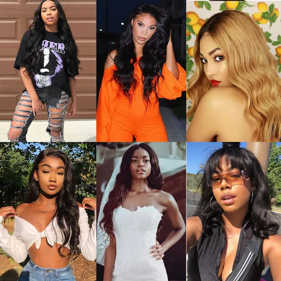 Малайзии волосы волнистые человеческие пряди с фронтальной уха до Кружева