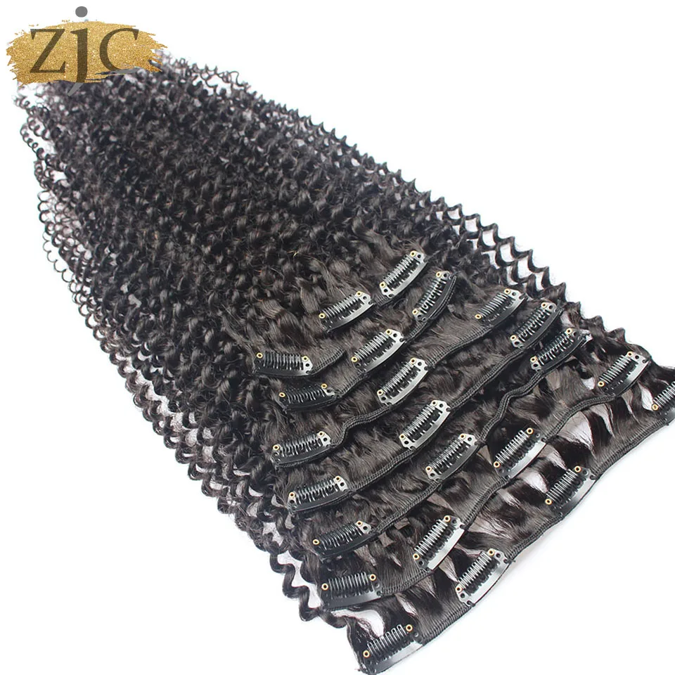 Наращивания на клипсах человеческие натуральные волосы производства Бразилии 4b