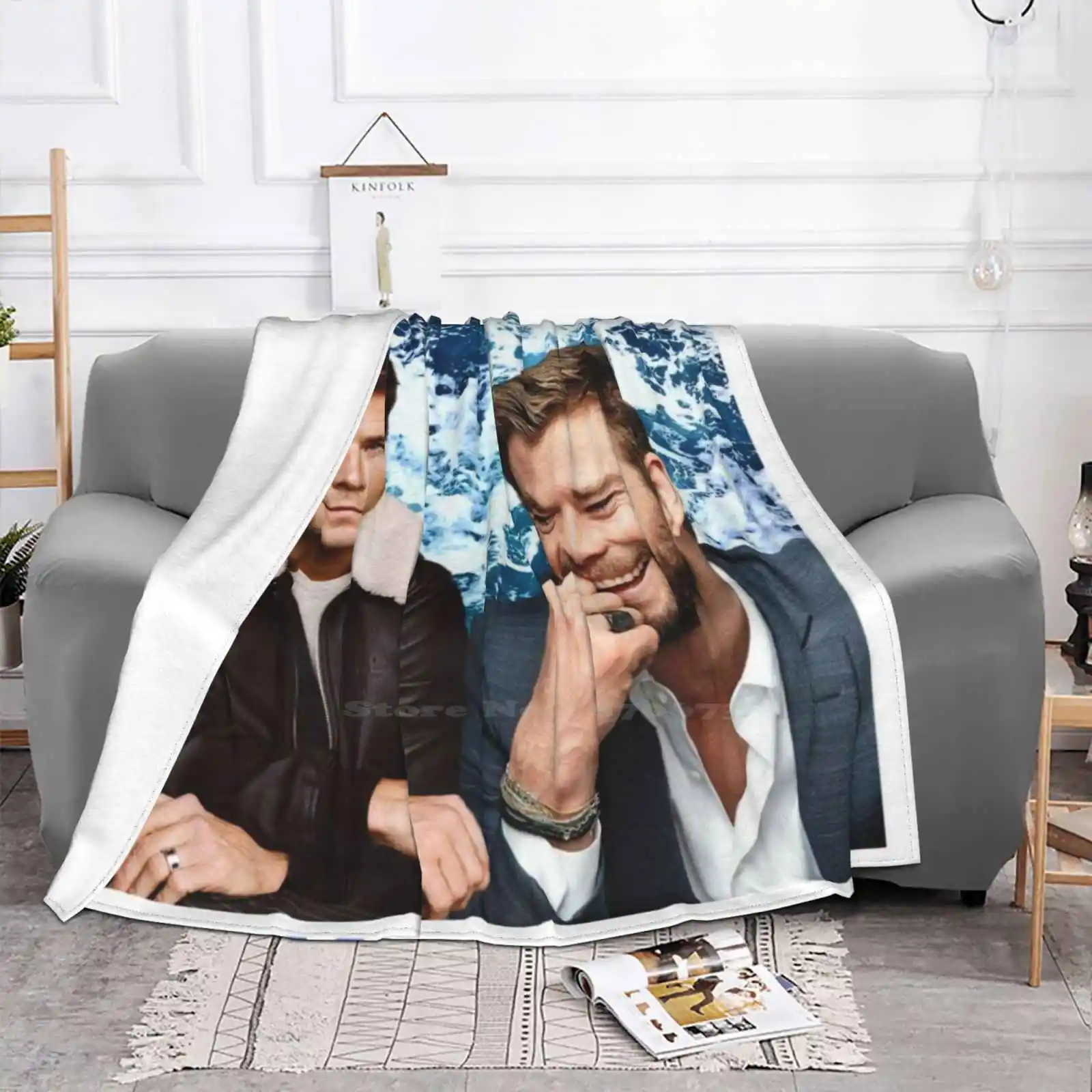 Крис Хемсворт по низкой цене новый принт новинка модное мягкое одеяло милое