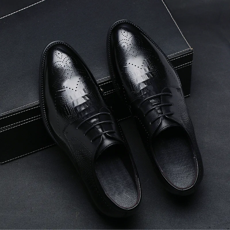 Мужская обувь с перфорацией типа броги Chaussure Homme Повседневная Деловая из