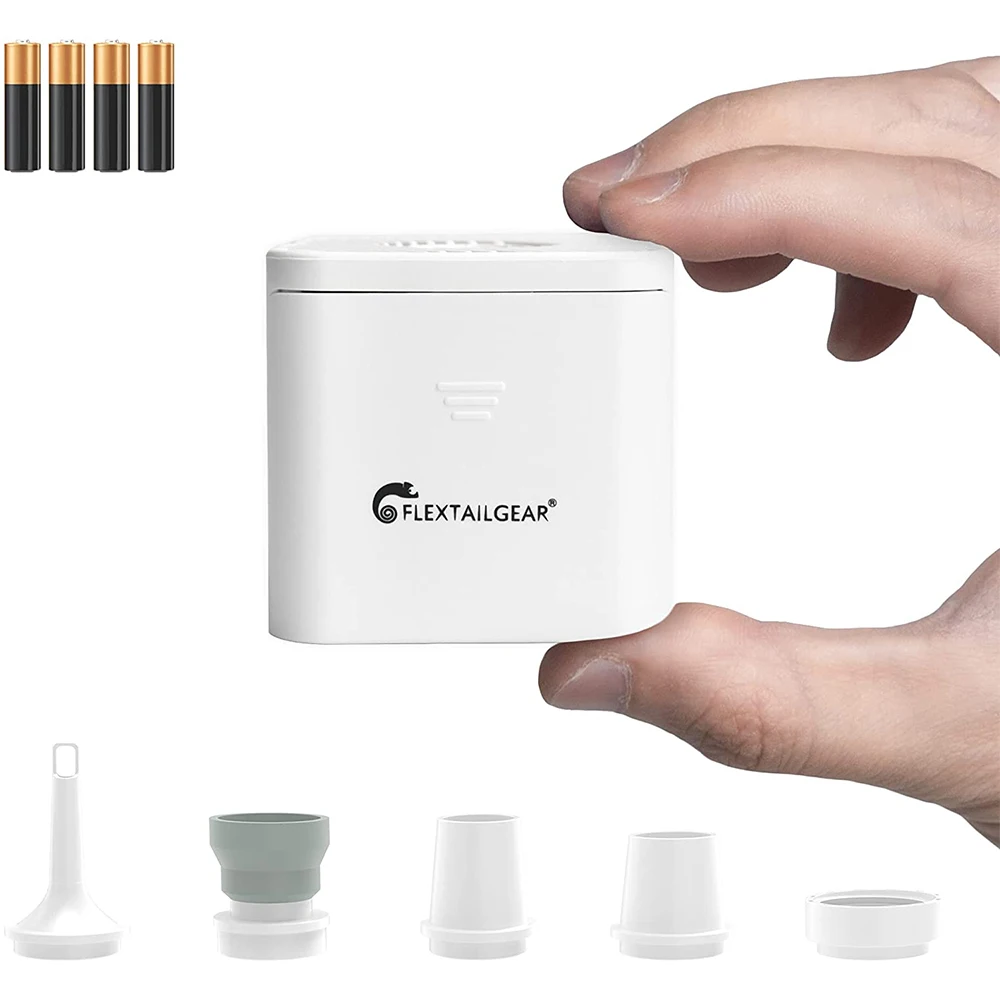 FLEXTAILGEAR TROPO 2 Portable Tiny Air Pump Compressor Inflator for Camping/Air Bed/Air Float/Pool Toys/Vacuum Bags/Air Mattress | Спорт и