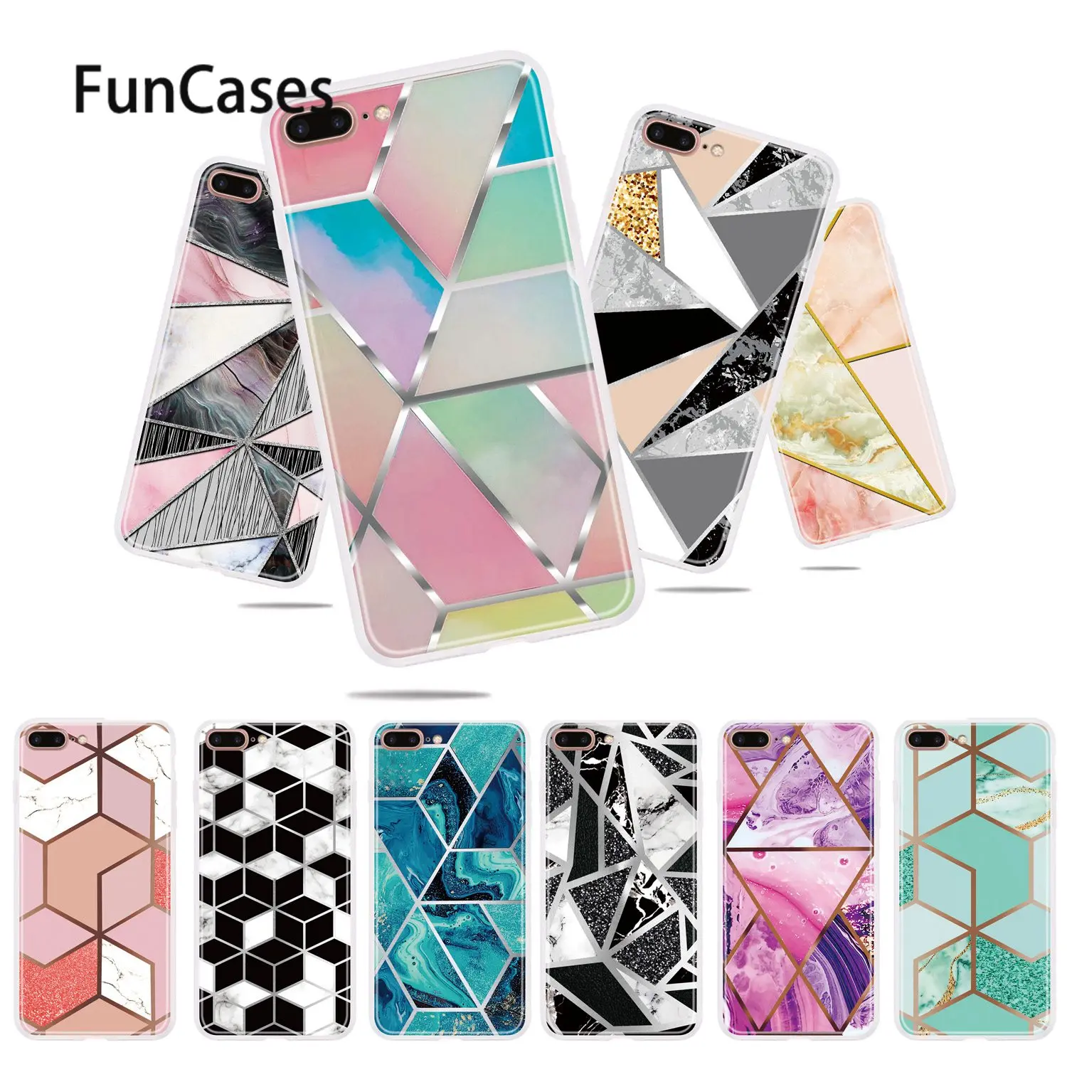 Чехлы для сотовых телефонов 7 Plus мягкие силиконовые защитные чехлы Apple iPhone ajax 8 5