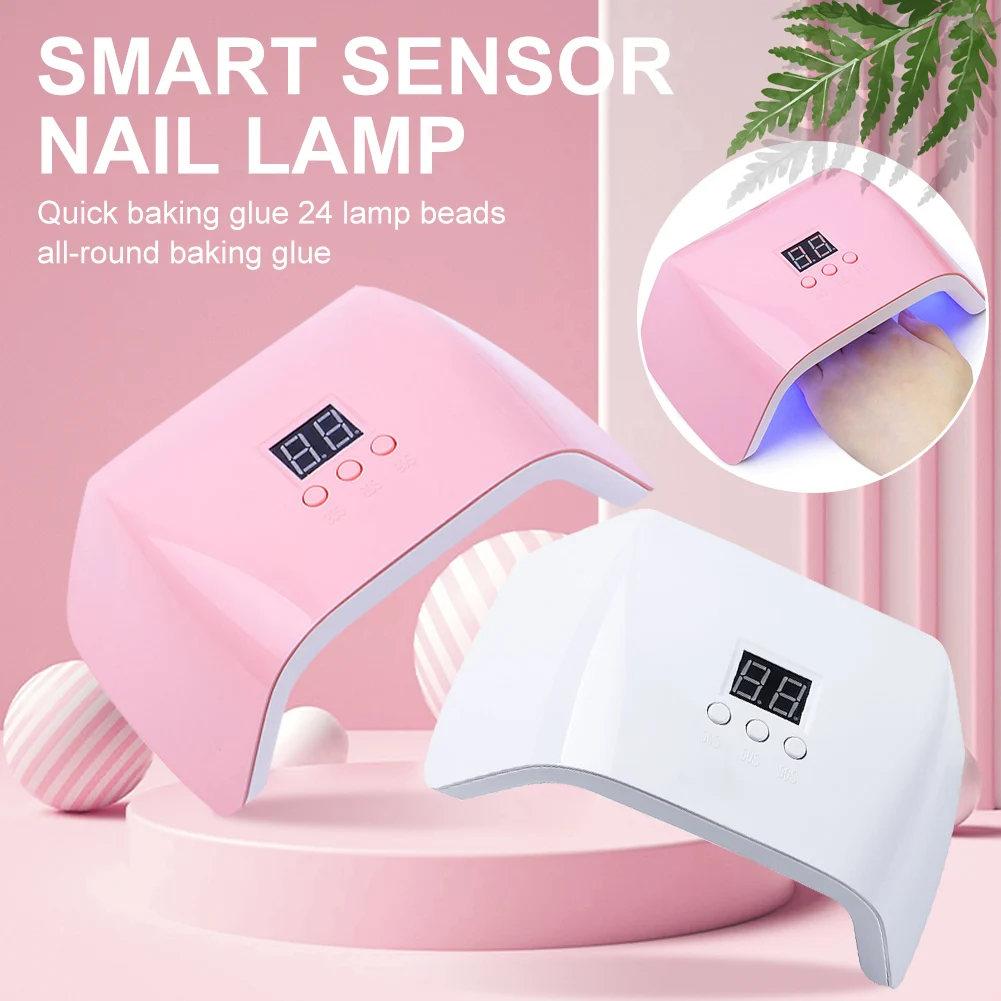 

UV LED Nail Drying Lamp 48W Nail Dryer Gel Polish Light with 3 Timer Setting LCD Display Auto Sensor Nail Polish Curing Lamp