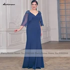 Lakshmigown женское темно-синее платье, свадебное платье 2022, платье Madrinha, вечерние платья русалки с накидкой, распродажа бисером