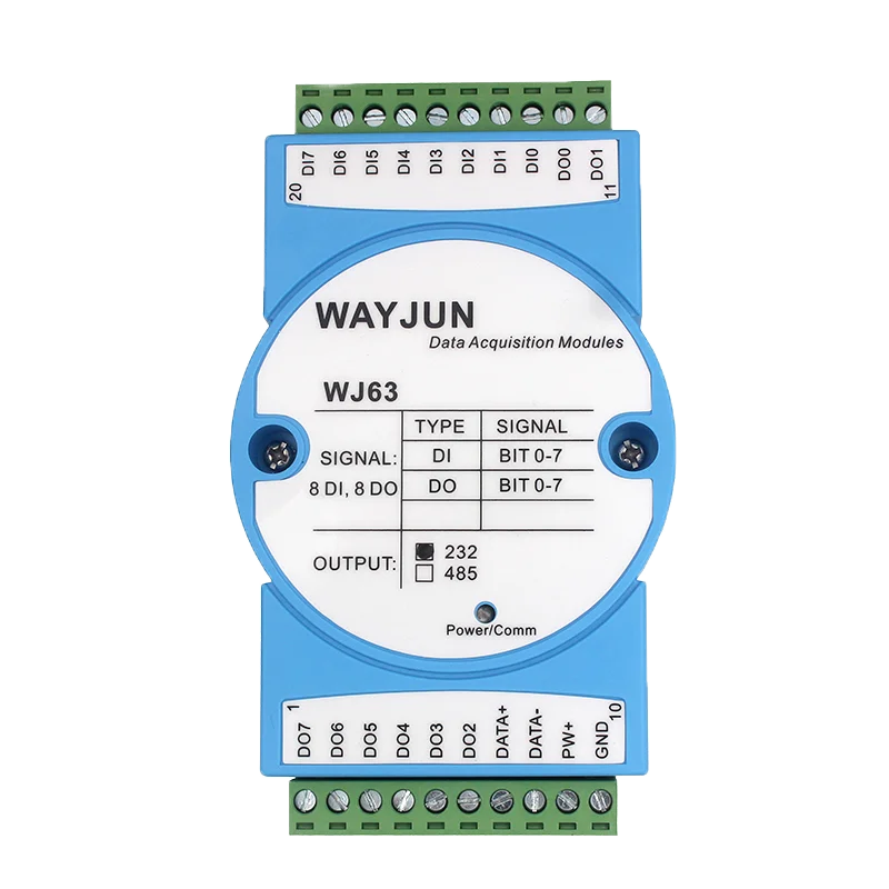 WJ63 WAYJUN 8 канальный Di высокоскоростной счетчик переключатель импульсного сигнала