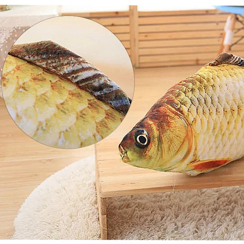 Мягкая плюшевая игрушка в форме рыбки для домашнего кота|Игрушки кошек| |