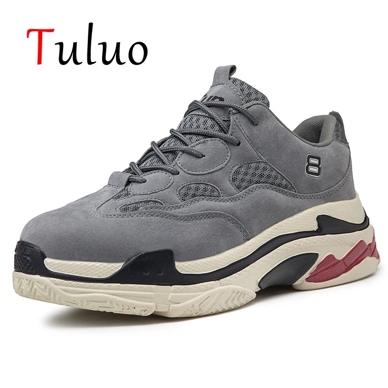 кроссовки мужские зимние TULUO цвет черный белый удобные для улицы balenciaca обувь