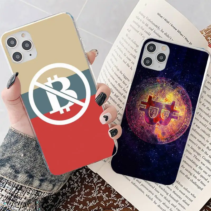 

I Love Accept Bitcoin coin money Phone Case for iphone 13 11 12 pro XS MAX 8 7 6 6S Plus X 5S SE 2020 XR case