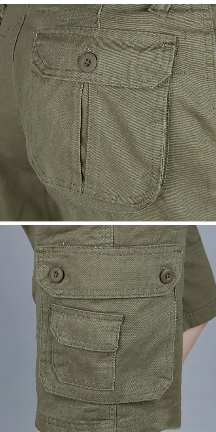 Шорты-карго мужские Брендовые повседневные штаны в стиле милитари тактические