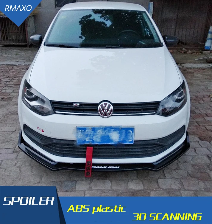 Для Volkswagen POLO Body kit спойлер 2016 2018 для EC ABS задний передний бампер диффузор защитные