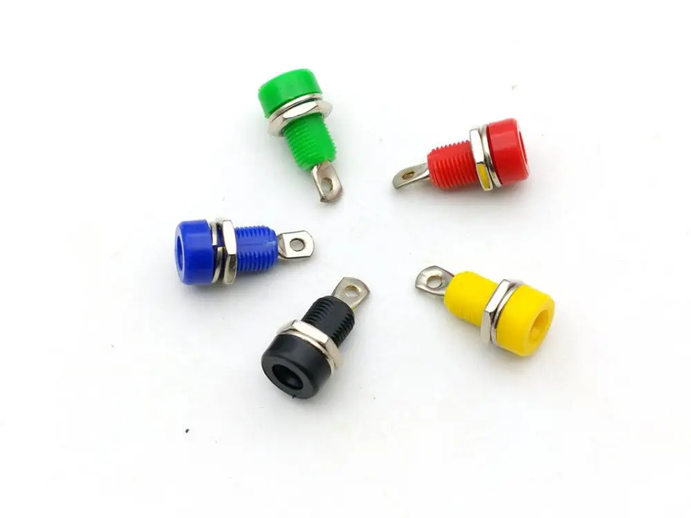 

500pcs Copper 4mm Banana Speaker Jack Female Socket Test Connector