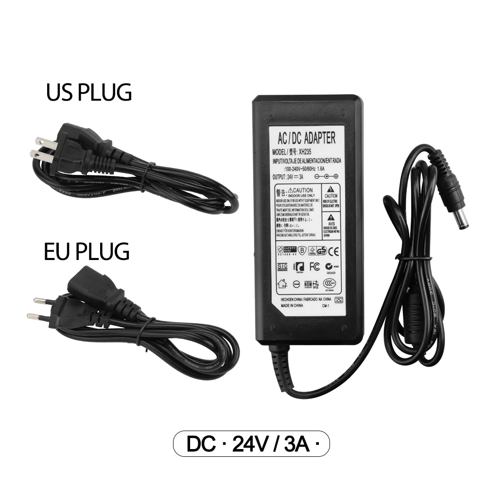 24V 1A 2A 3A Мощность адаптер переменного тока 100 V-240 адаптер конвертер DC 24V светодиодный Питание для Светодиодные ленты светильник бар светильник