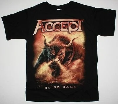 ACCEPT BLIND RAGE WORLD TOUR TEE 2014 U.D.O. HEAVY METAL NEW BLACK T-SHIRT