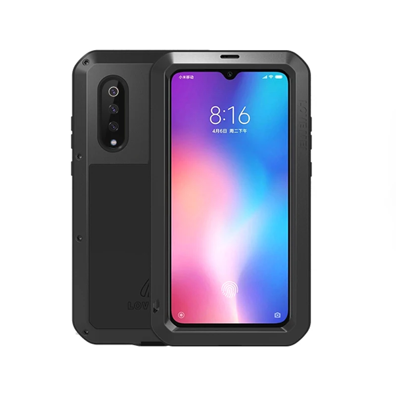 Защитный Алюминиевый металлический чехол для Xiaomi Mi 9 8, сверхпрочный защитный противоударный чехол из закаленного стекла для Xiaomi Mi 9 8 Max 2 3