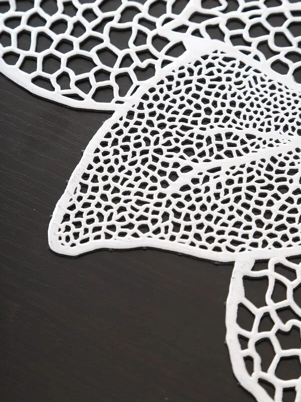 

1PCS PVC Table Placemat Hollow Insulation Coaster Pads Table Bowl Mats Heat Resistant Placemat for Dining Table Anti-scalding