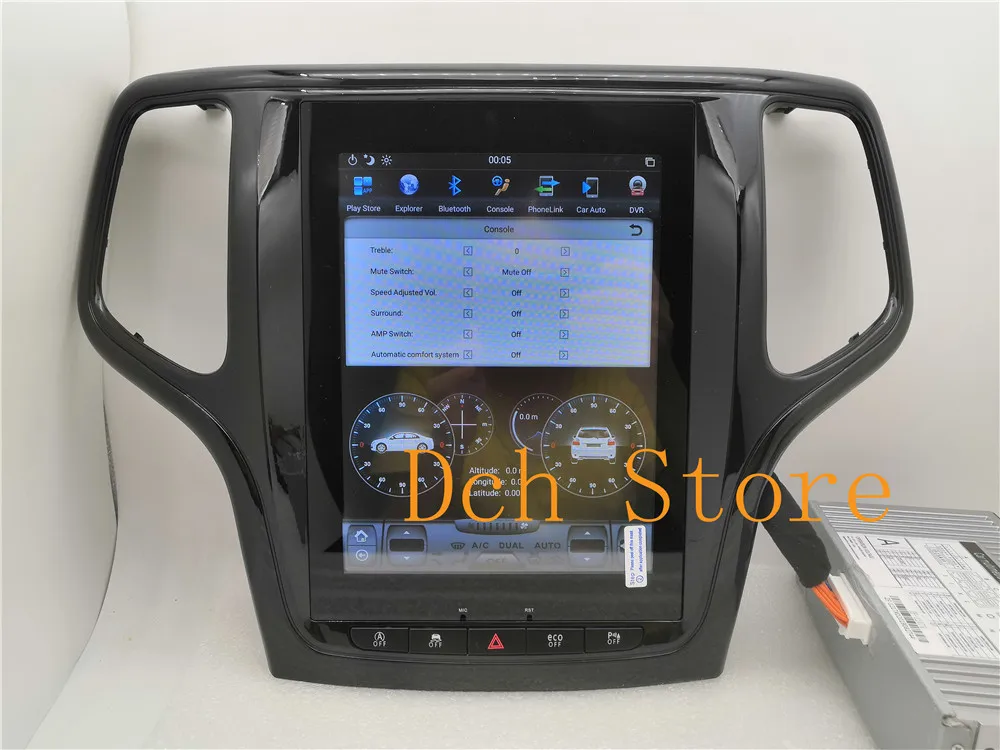 Автомобильный DVD плеер 10 4 дюйма в стиле Tesla Android 9 0 с GPS навигацией для Jeep Grand Cherokee 2012