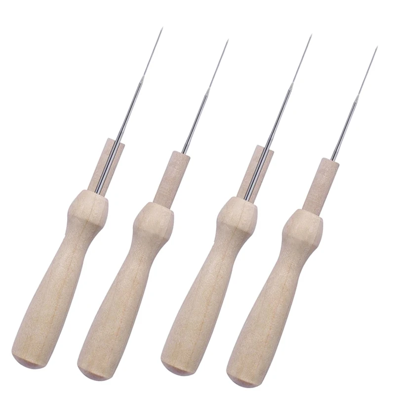 Nonvor 4 шт./лот Diy шерстяные иглы для валяния карманные инструменты деревянные с