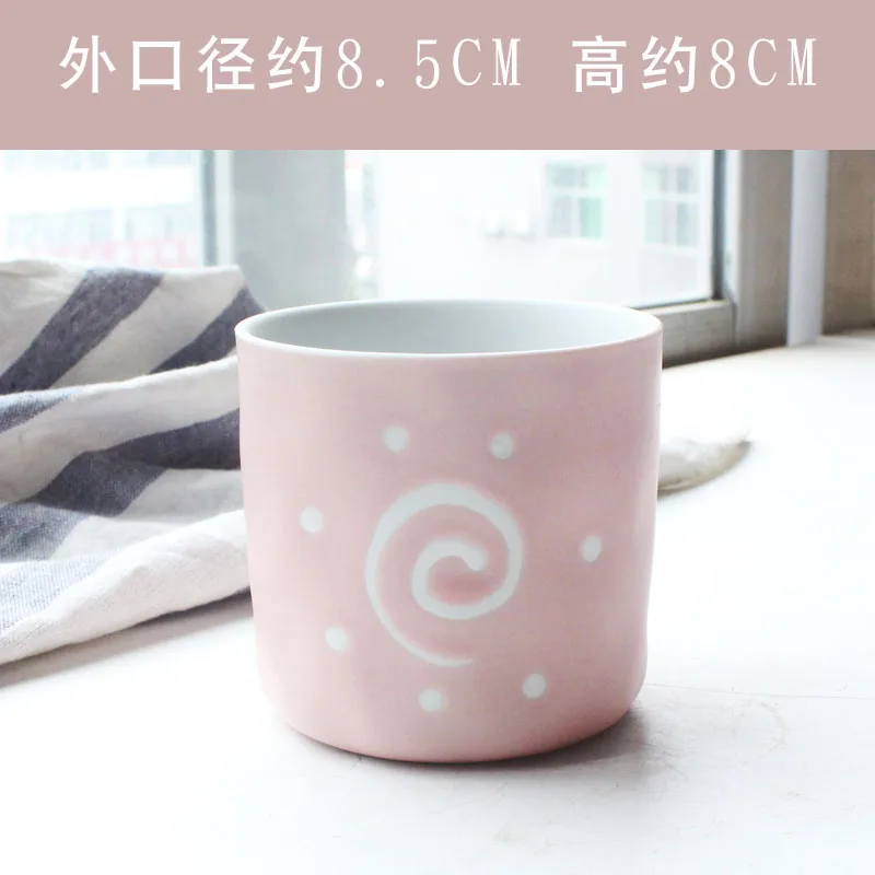 Розовая девушка сердце ручная роспись фототкань суккулент линии цветочный