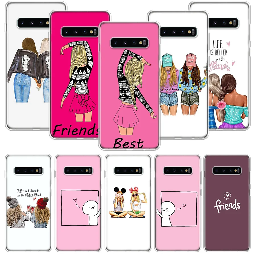 Лучшие друзья BFF подходящий чехол для Samsung Galaxy A51 A71 A50S A10 A20E A30 A40 A70S A90 M30S A01 A21 A6 A7 A8 A9