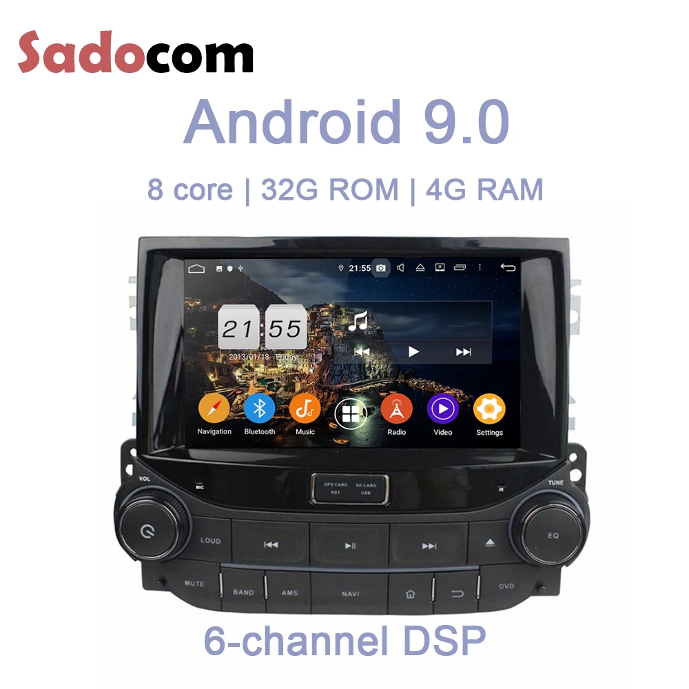 TDA7851 Android 9 0 для Chevrolet Malibu 2013 2015 Восьмиядерный 4 Гб ОЗУ автомобильный DVD плеер Wifi 4G