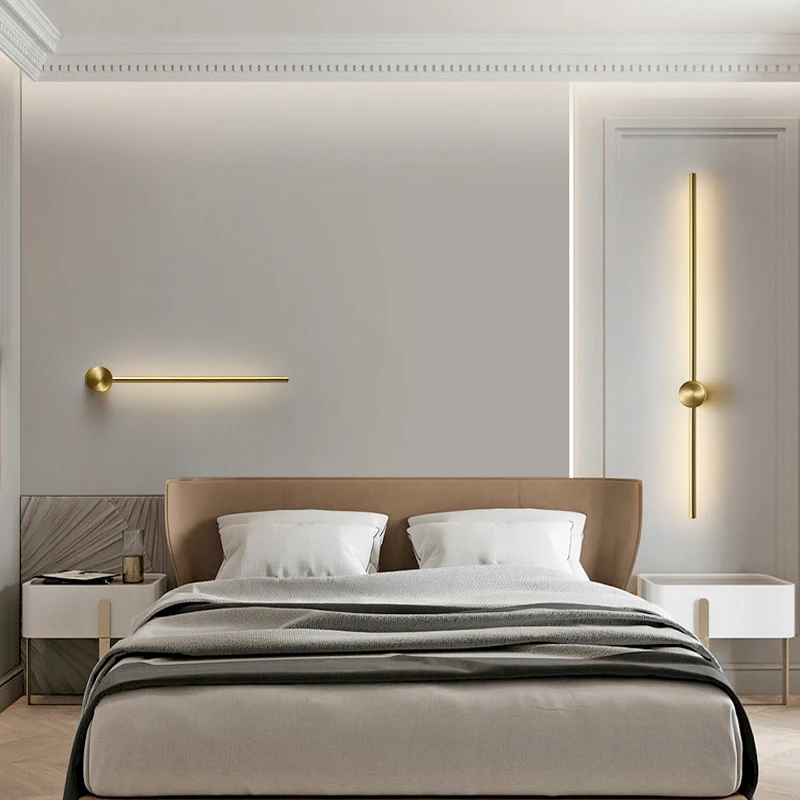 

Nordic Led Wall Lamp For Home Decoration, Bedroom Bedside Lamp, Simple Living Room Study Dining Room Indoor Lighting Lustres