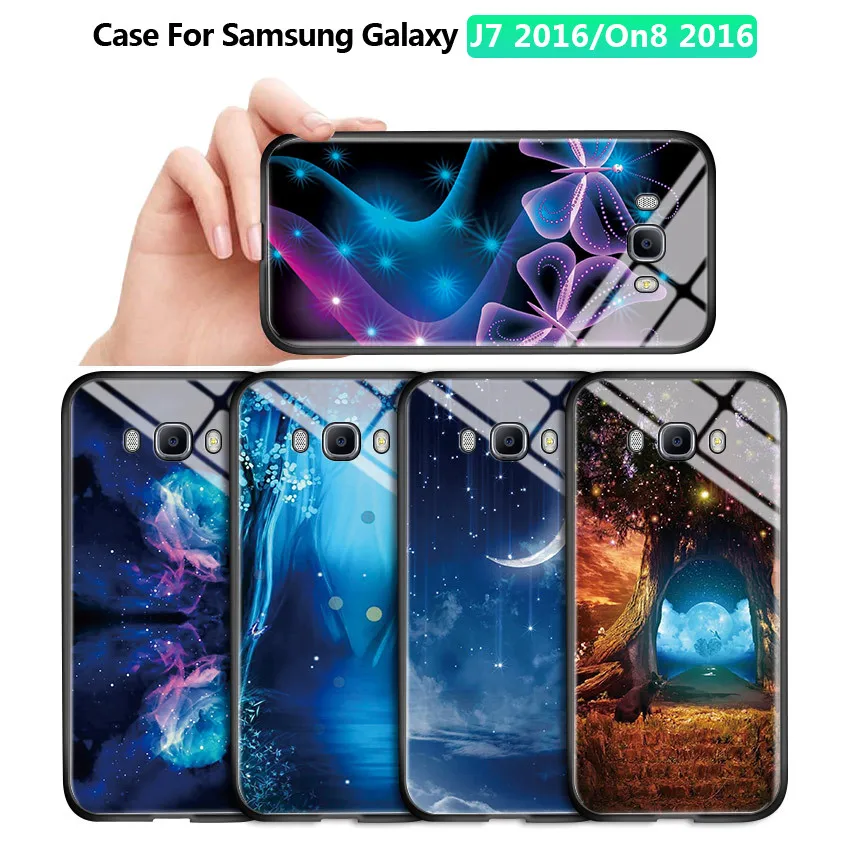 Чехол из закаленного стекла для Samsung Galaxy J7 2015 2016 2017 Pro J730 J710|Бамперы| |