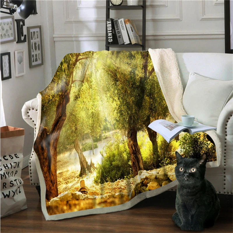 Рождественские украшения для дома зимнее одеяло 3D цифровая печать диван сказка