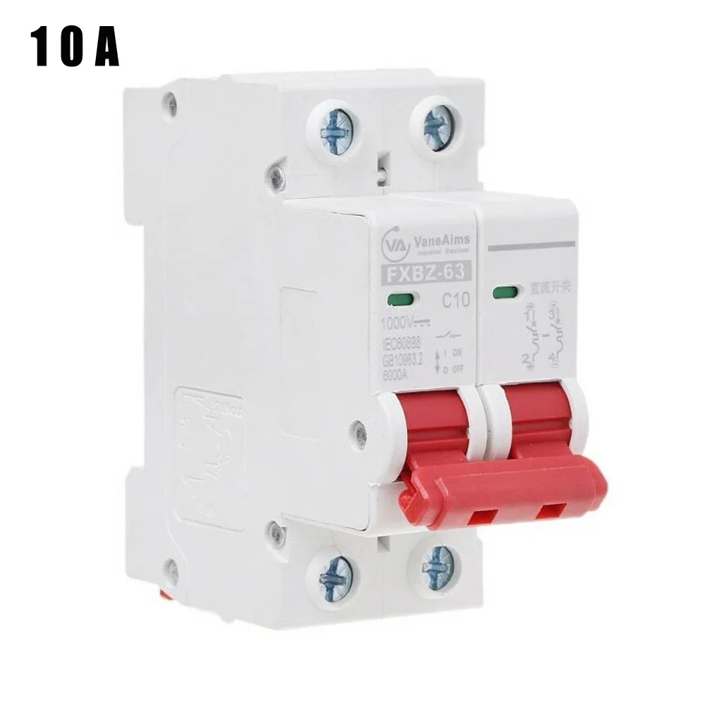 2P выключатель Солнечный 10A/16A/32A/50A/63A DC. Фотоэлектрический MCB рельсовый