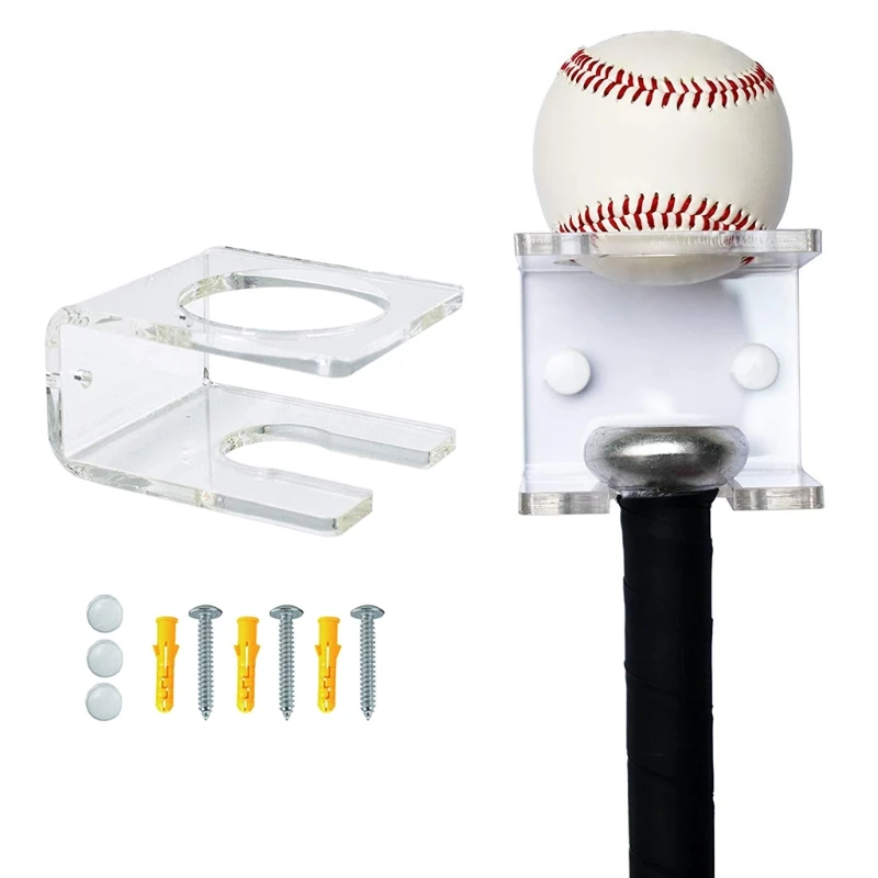 

Acrylic Ball Holder Storage Shelf Home Living Room Wall Hangers, Baseball Holder, Baseball Bat Wall Mount Display Stand