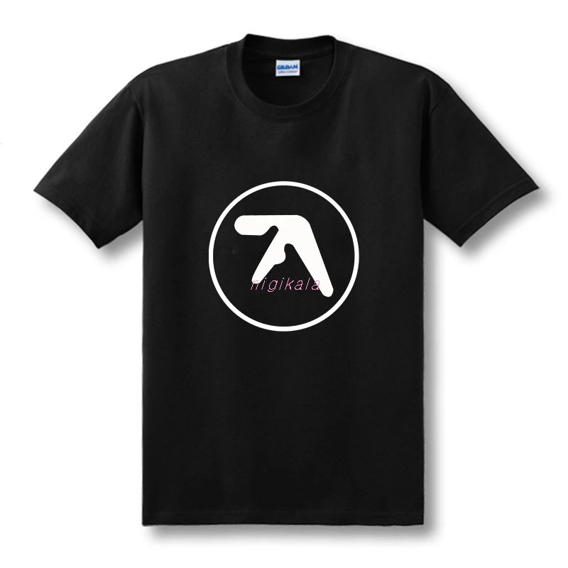Модная новинка Мужская футболка Aphex Twin популярные брендовые футболки с круглым
