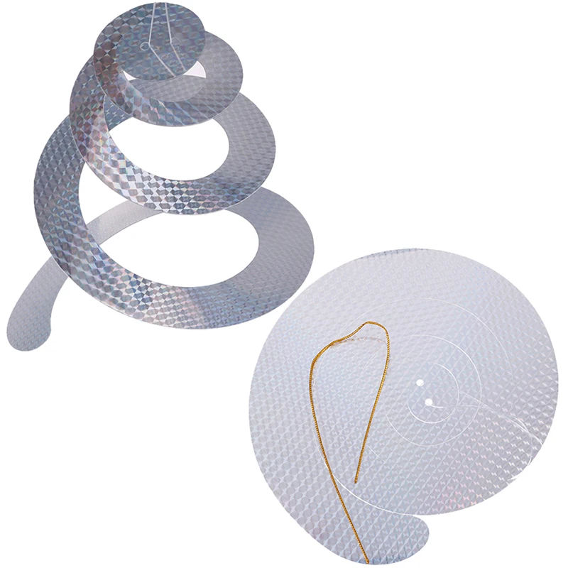 

Anti Bird Tape Bird 24cm Scare Tape Audible Repellent Fox Pigeons Repeller Ribbon Tapes for Pest Control