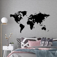 large 106cmx58 wall sticker decal world map for house living room decoration stickers bedroom decor wallstickers 5108