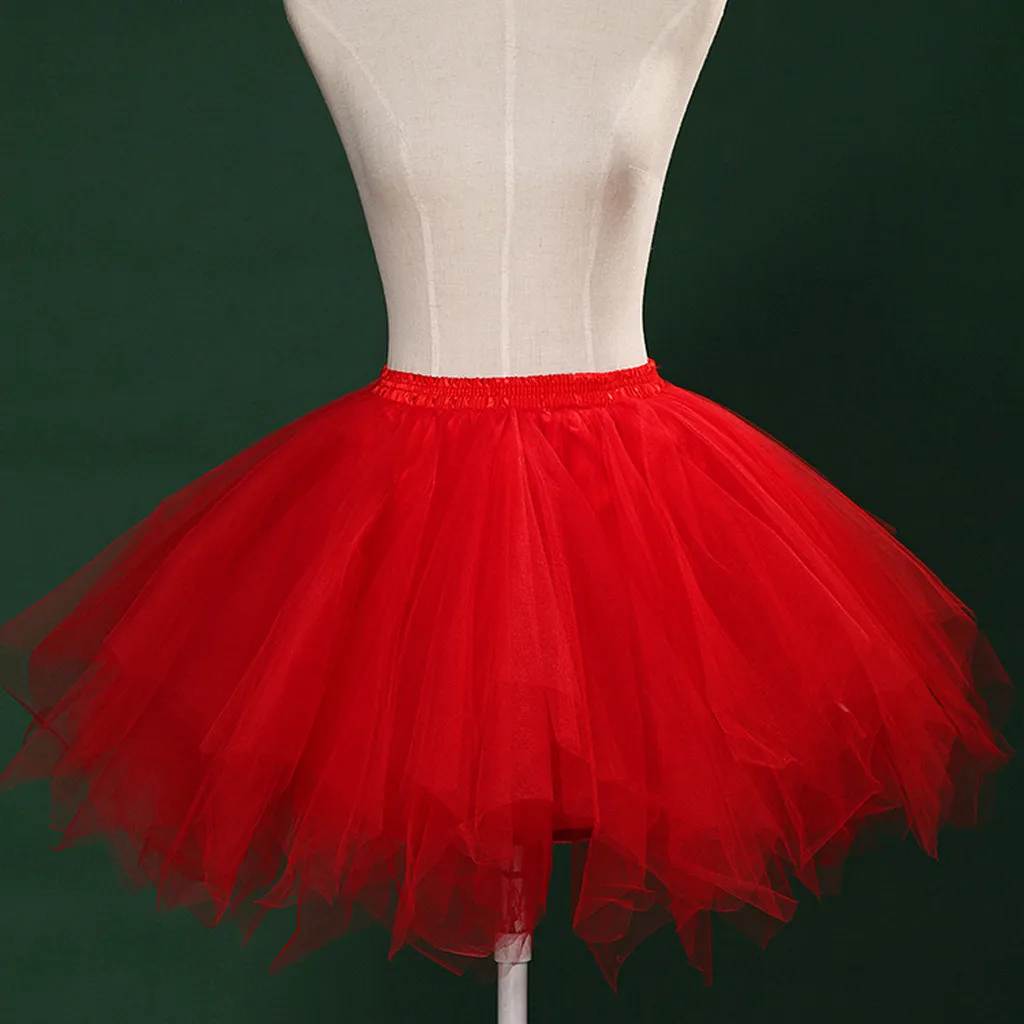Короткая юбка из тюля Женская Высококачественная сетчатая в складку эластичные