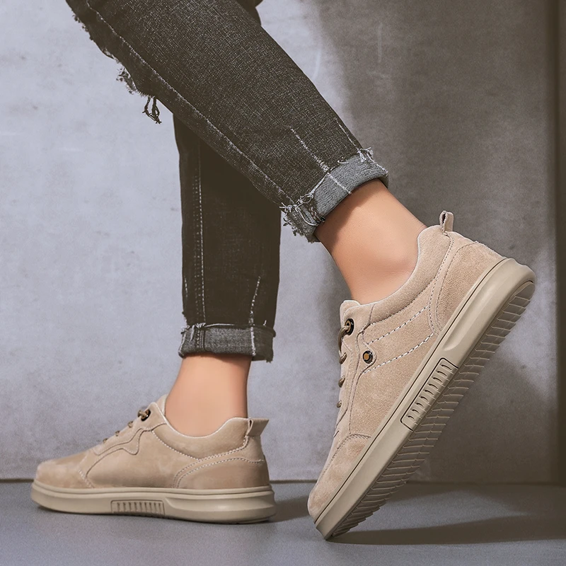 New Casual Shoes Men Loafers Leather Flat High Quality Designer Moccasins Sneakers Footwear Male | Обувь