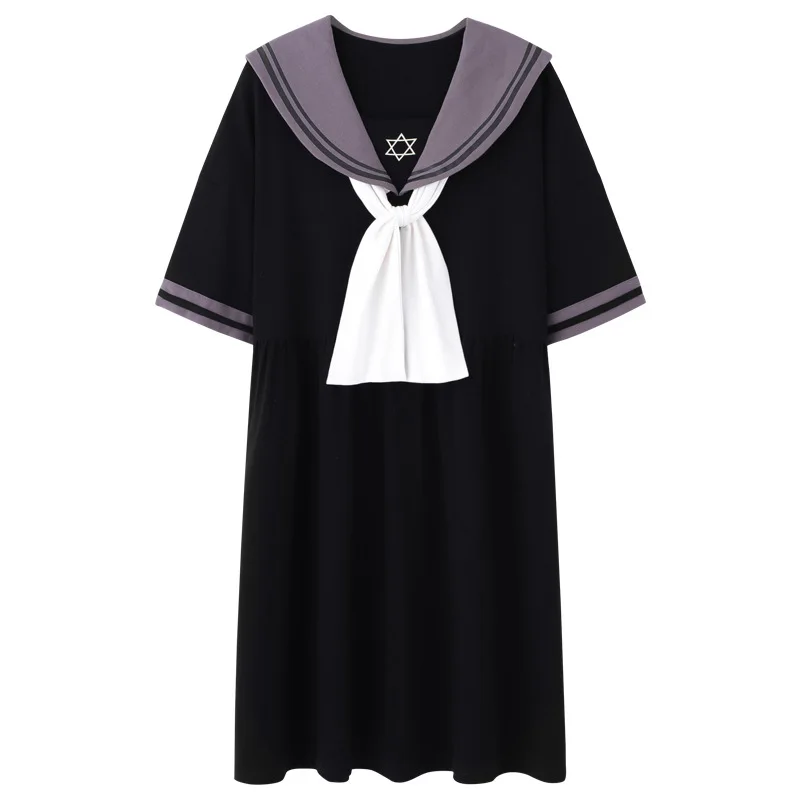 

Fashion 2021 Women Pajamas Cotton Nightdress Female Summer Korean Sweet Sleepwear Lovely Bow Princess Nightgown Loose Home Wear