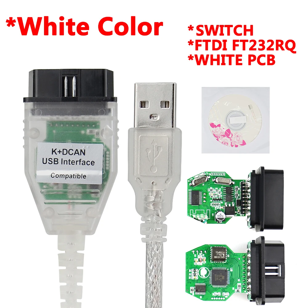 Интерфейсы для BMW K can k dcan USB OBD2 с 20-контактным разъемом |