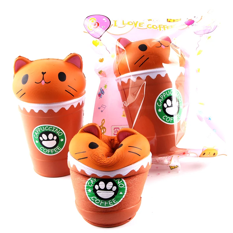 Мягкая игрушка Kawaii кофейная чашка кошачья голова ароматизированные игрушки