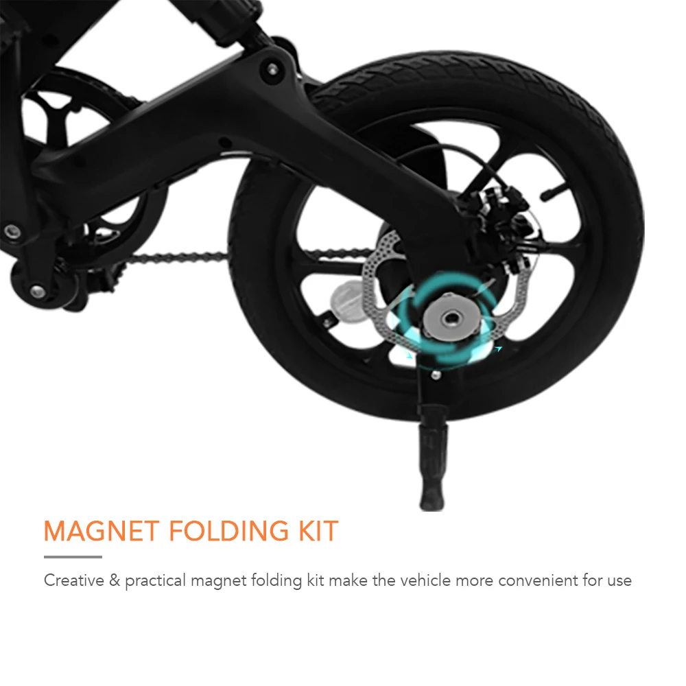 16-дюймовый складной электрический велосипед с электроприводом мопед