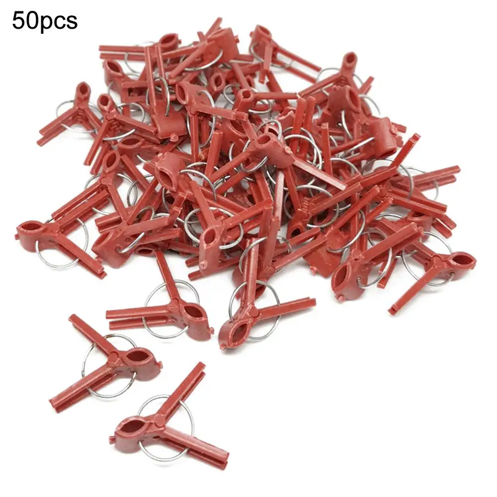 

50Pcs/Pack Plants Graft Clips Plastic Garden Tools for Cucumber Watermelon Garden Vegetable Flower Tomato Vine Bushes Plants 30E
